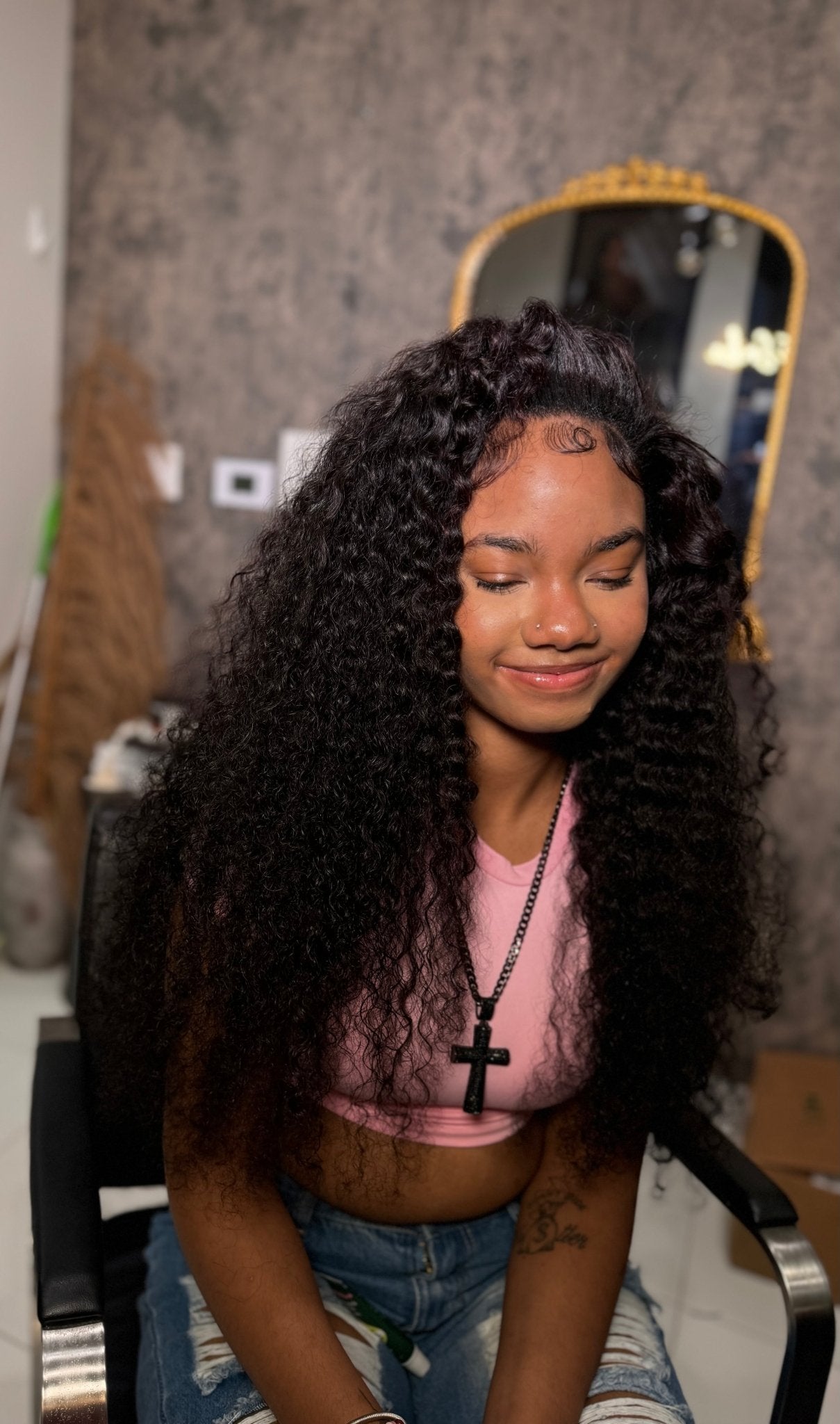 deep curly Virgin Hair 3 Bundle Deal - She's Glam Hair Collection